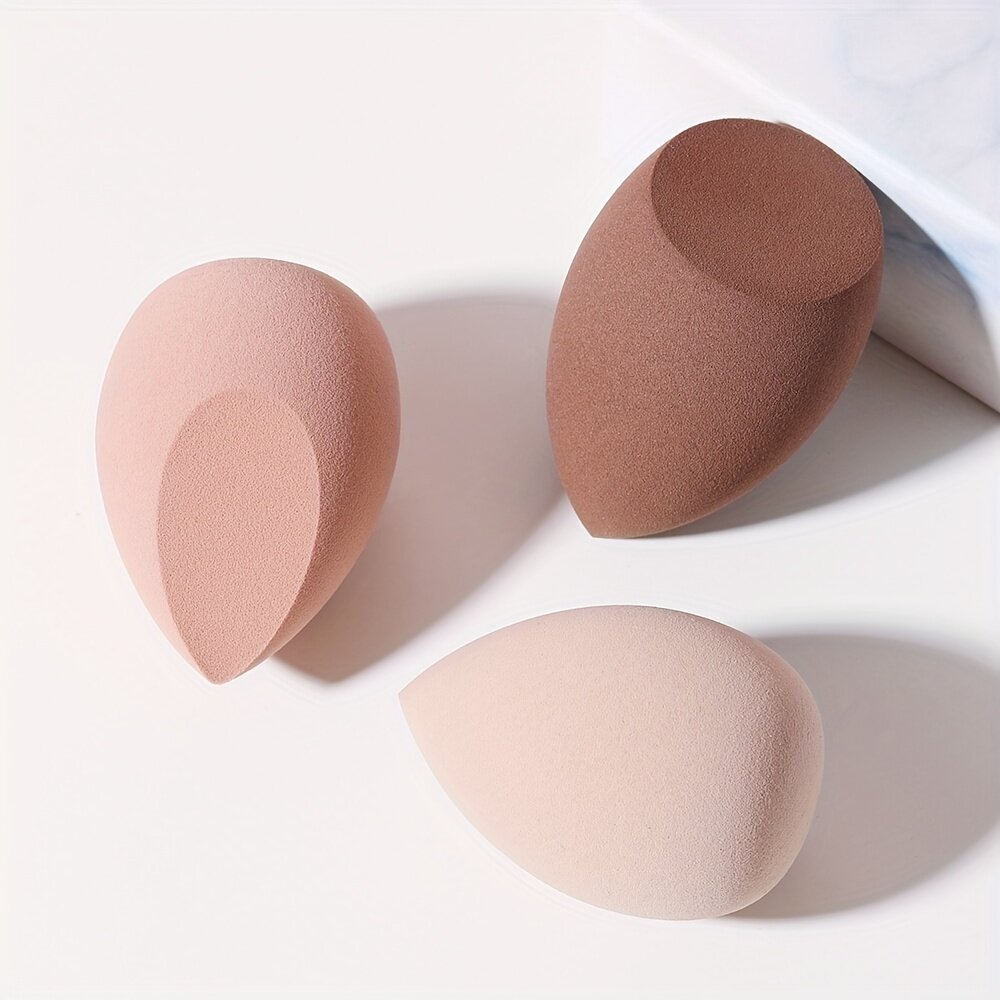 '3 vnt makiažo kempinėlių rinkinys professional beauty sponge blender makeup foundation blending cosmetic makeup puff pudrai kremui' kaina ir informacija | Vonios kambario aksesuarai | pigu.lt