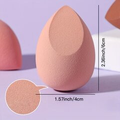 '4 vnt makeup sponge soft foundation blender sponge drėgno ir sauso naudojimo makeup beauty blender flawless for skystai pudros kremui' kaina ir informacija | Vonios kambario aksesuarai | pigu.lt