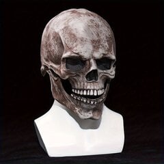 'Puikiai tinka helovinui – siaubinga latekso kaukolės kaukė su judančia burna – siaubo vaiduoklio veido kostiumas – tikroviški 3d kaukolės atramos' kaina ir informacija | Karnavaliniai kostiumai | pigu.lt