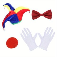 'Karnavalinio vakarėlio kostiumas klouno kepurė vaivorykštės kaukių kamuolys linksmas spalvingas aksesuaras vaidmenų žaidimo aksesuarai' kaina ir informacija | Karnavaliniai kostiumai | pigu.lt