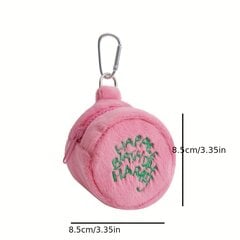 'Rožinė mini pliušinė monetų piniginė kosmetikos krepšys mielas nešiojamasis ausinių laikymo krepšys studentų nišinis pakabukas eid mubarak' kaina ir informacija | Minkšti (pliušiniai) žaislai | pigu.lt