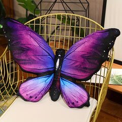 '50 см/19,68 дюйма имитация подушки-бабочки 3d печатная подушка-бабочка реалистичная плюшевая игрушка-бабочка диван' цена и информация | Декоративные подушки и наволочки | pigu.lt
