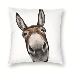 '1vnt farmhouse donkey cute ass veido dekoratyviniai užvalkalai pagalvių užvalkalai 45' kaina ir informacija | Dekoratyvinės pagalvėlės ir užvalkalai | pigu.lt