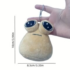 Pliušinis žaislas/pakabukas My pet alien pou, rudas, 10 cm, 1 vnt kaina ir informacija | Minkšti (pliušiniai) žaislai | pigu.lt