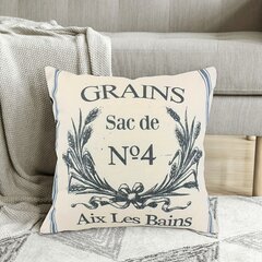 '1vnt retro farmhouse grūdų maišelio pagalvėlės užvalkalas french country kvepalai kvadratinis pagalvėlės užvalkalas (45' kaina ir informacija | Dekoratyvinės pagalvėlės ir užvalkalai | pigu.lt