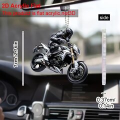 '1vnt motociklo raštas 2d akrilo plokščias automobilio pakabukas' kaina ir informacija | Minkšti (pliušiniai) žaislai | pigu.lt
