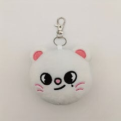 Minkštas žaislas - pakabukas Kawaii balta katė, 9 cm kaina ir informacija | Minkšti (pliušiniai) žaislai | pigu.lt