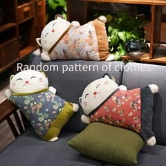 '1 подушка «Счастливый кот» в японском стиле' цена и информация | Декоративные подушки и наволочки | pigu.lt