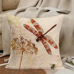 '1vnt pagalvės užvalkalas vintage laumžirgis su medaus bitėmis dekoratyviniu pagalvės užvalkalu' kaina ir informacija | Dekoratyvinės pagalvėlės ir užvalkalai | pigu.lt