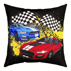 '1vnt lenktyninių automobilių spausdinimo pagalvės užvalkalas' kaina ir informacija | Dekoratyvinės pagalvėlės ir užvalkalai | pigu.lt