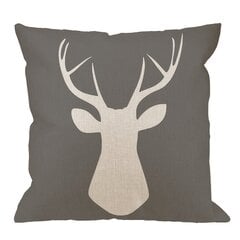 '1 vnt. pagalvės užvalkalas woodland deer head square pagalvėlės užvalkalas standartinis pagalvės užvalkalas vyrams moterims namai dekoratyvinė sofa fotelis miegamasis svetainė 45' kaina ir informacija | Dekoratyvinės pagalvėlės ir užvalkalai | pigu.lt