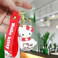 'Брелок «Hello Kitty» с рисунком аниме, милая кукла, подвеска, брелок, каваи, рюкзак, сумка, аксессуары, украшения, подарок на день рождения, Рождественский подарок' цена и информация | Мягкие игрушки | pigu.lt