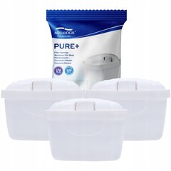 Aqualogis Pure +, 3 vnt. kaina ir informacija | Vandens filtrai | pigu.lt