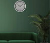 Dekoratyvinis sieninis laikrodis baltos spalvos modernaus dizaino 30 cm Tekstūra kaina ir informacija | Laikrodžiai | pigu.lt