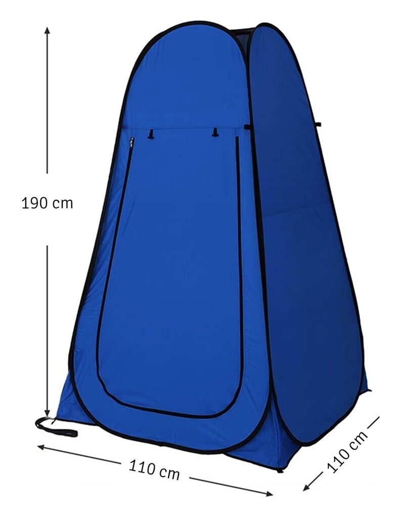 Nešiojama paplūdimio palapinė dušui, persirengimo kambarys ir tualetas stovyklavimui. kaina ir informacija | Skėčiai, markizės, stovai | pigu.lt