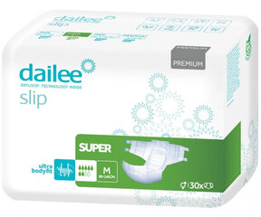 Sauskelnės suaugusiems Dailee Slip Premium Super M, 30 vnt. цена и информация | Подгузники, прокладки, одноразовые пеленки для взрослых | pigu.lt