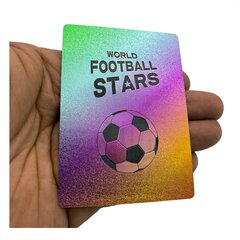 utbolo kortos - World Football Stars - Rainbow Edition 10vnt. kaina ir informacija | Stalo žaidimai, galvosūkiai | pigu.lt