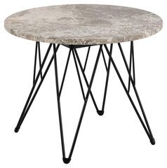 Kavos staliukas Actona Prunus, 55x41.4 cm, pilkas/smėlio spalvos kaina ir informacija | Kavos staliukai | pigu.lt