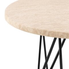 Kavos staliukas Actona Prunus, 55x41.4 cm, smėlio spalvos kaina ir informacija | Kavos staliukai | pigu.lt