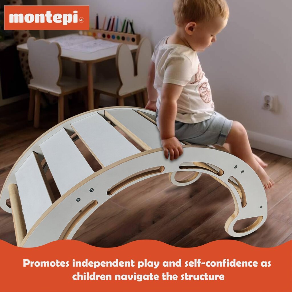 Laipynė - čiuožykla Montessori Montepi, 85 cm kaina ir informacija | Žaislai kūdikiams | pigu.lt