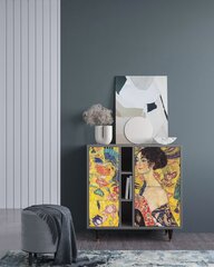 Комод с 3 дверцами L 94 см, Lady With Fan By Gustav Klimt Grey цена и информация | Комоды | pigu.lt