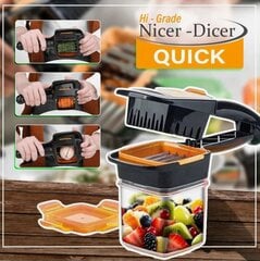 Daugiafunkcinė daržovių pjaustyklė Nicer Dicer ,smulkintuvas virtuvei цена и информация | Кухонная утварь | pigu.lt