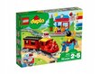 10874 LEGO® Duplo garinis traukinys ir pliušinė pagalvė Katė, 50 cm kaina ir informacija | Konstruktoriai ir kaladėlės | pigu.lt