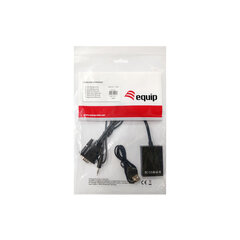 VGA HDMI su garsu adapteris Equip 119038 kaina ir informacija | Adapteriai, USB šakotuvai | pigu.lt