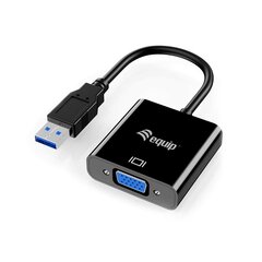 HDMI - VGA adapteris Equip 133384 kaina ir informacija | Adapteriai, USB šakotuvai | pigu.lt