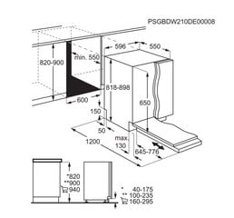 Electrolux EES47400L kaina ir informacija | Indaplovės | pigu.lt