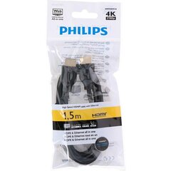 Philips HDMI, 1.5 m kaina ir informacija | Kabeliai ir laidai | pigu.lt