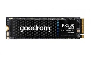 Goodram PX500 (SSDPR-PX500-02T-80-G3) kaina ir informacija | Vidiniai kietieji diskai (HDD, SSD, Hybrid) | pigu.lt