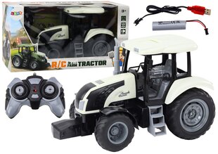 Nuotoliniu būdu valdomas traktorius su garso efektais 2.4G, baltas kaina ir informacija | Žaislai berniukams | pigu.lt