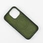 Mag Leather case for iPhone 13 Pro 6,1" dark green цена и информация | Telefono dėklai | pigu.lt