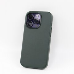 Mag Leather case for iPhone 13 Pro Max 6,7" dark green kaina ir informacija | Telefono dėklai | pigu.lt