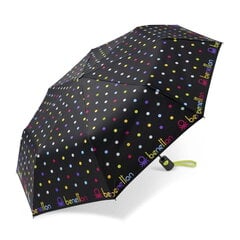 [s_product_name_ru] 59004 Benetton parasol Mini AC Signature Dot black цена и информация | Женские зонты | pigu.lt