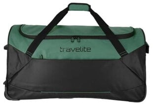 "Travelite BASICS" 71 cm juodas ir žalias kelioninis krepšys ant ratukų kaina ir informacija | Lagaminai, kelioniniai krepšiai | pigu.lt