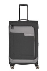 TRAVELITE VIA lagaminas pilkas juodas LARGE 77cm kaina ir informacija | Lagaminai, kelioniniai krepšiai | pigu.lt