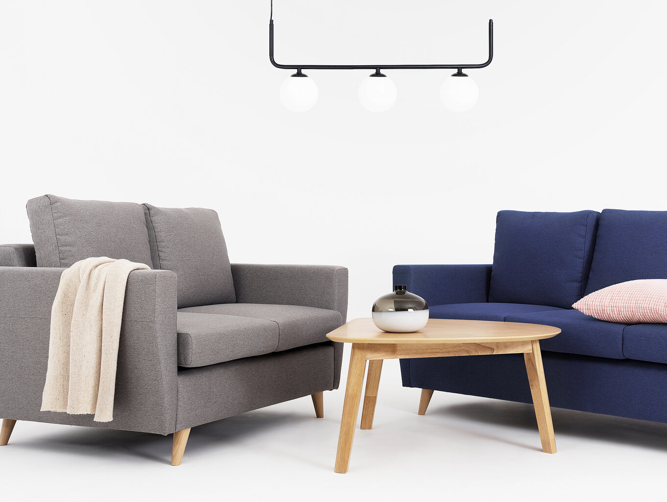 Instit sofa, 189x90x86 cm, mėlyna kaina ir informacija | Sofos | pigu.lt