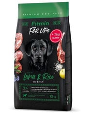 Fitmin dog For Life Lamb&Rice, 13 kg kaina ir informacija | Sausas maistas šunims | pigu.lt