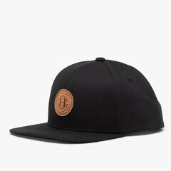 Кепка Herschel Whaler 6 Panel Crest Cap Black цена и информация | Мужские шарфы, шапки, перчатки | pigu.lt