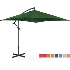 Kvadratinis sodo skėtis, Uniprodo UNI_UMBRELLA_SQ250CR_N1, 250 cm. x 250 cm., žalias kaina ir informacija | Pavėsinės | pigu.lt