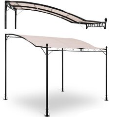 Sodo stoginė laisvai pastatoma pavėsinė, Uniprodo UNI_GAZEBO_ 3X2.5G1, 2,6 m. x 3 m. x 2,5 m., kreminės spalvos kaina ir informacija | Pavėsinės | pigu.lt