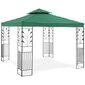 Sulankstomas sodo paviljonas su ornamentu, Uniprodo UNI_PERGOLA_3X3G1, 3 m. x 3 m. x 2,6 m., žalia цена и информация | Pavėsinės | pigu.lt