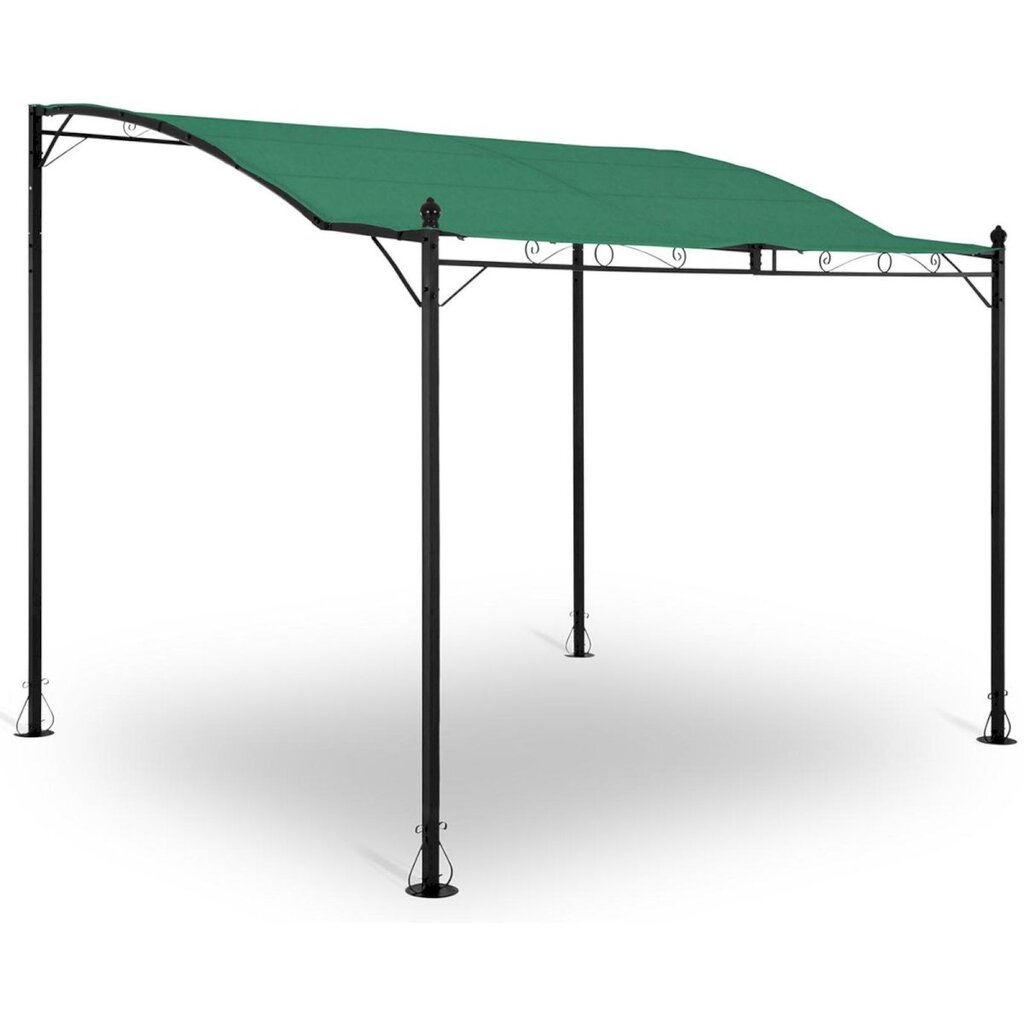 Sodo stoginė laisvai pastatoma pavėsinė, Uniprodo UNI_GAZEBO_ 3X2.5G1, 2,6 m. x 3 m. x 2,5 m., žalia kaina ir informacija | Pavėsinės | pigu.lt