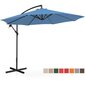 Sodo skėtis su šonine atrama, apvalus, UNI_UMBRELLA_2R300BL_N1, 300 cm. skersmens, žydros spalvos kaina ir informacija | Pavėsinės | pigu.lt