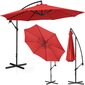 Sodo skėtis su šonine atrama, apvalus, UNI_UMBRELLA_2R300BL_N1, 300 cm. skersmens, raudonos spalvos kaina ir informacija | Pavėsinės | pigu.lt