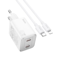 HOCO įkroviklis 45W baltas kaina ir informacija | Adapteriai, USB šakotuvai | pigu.lt