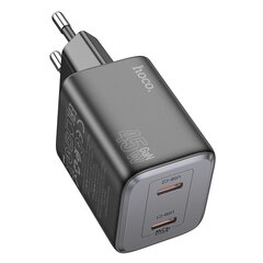 HOCO pakrovėjas 45W juodas цена и информация | Адаптеры, USB-разветвители | pigu.lt