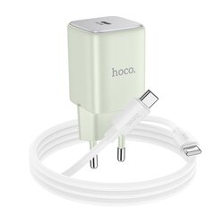 HOCO C tipo įkroviklis 30W žalias цена и информация | Адаптеры, USB-разветвители | pigu.lt